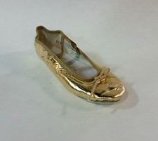 Theatricals 343G Gold Tots 7M fit 6.5 Metallic Leather Full Sole Ballet Shoe