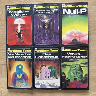 6x William Tenn, Heyne SF, Satire, Konvolut, Robothaus Venus Welten Null P