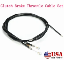 Universal Motorcycle Cable Kit Clutch Cable + Brake Cable + Throttle Cable Set
