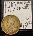 1919 Newfoundland 50 Cents Silver World Coin. Enn Coins,