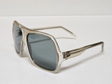 Solar Ban Vintage Sunglasses Clear Frame Gray Lenses