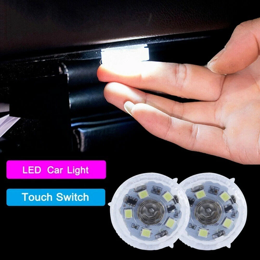 Car Mini LED Touch Switch Light Auto Wireless Ambient Portable
