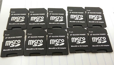 Lot of 75 Silicon Power MicroSD to SD Adapters