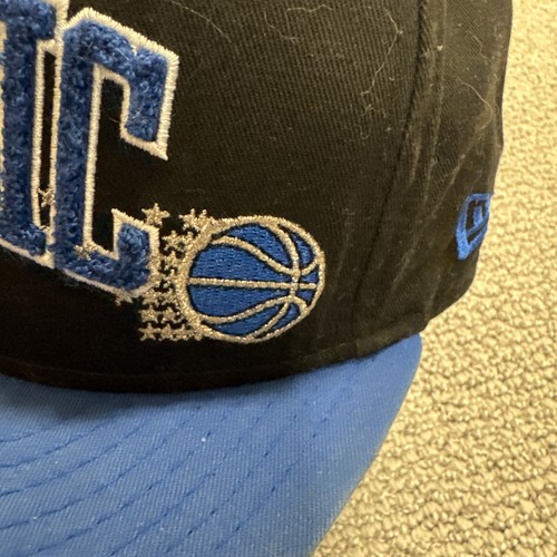 New Era Hardwood Classics NBA Orlando Magic Black/Blue 9Fifty Snapback Hat - Picture 2 of 6