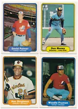 1982 Fleer - You Pick Complete Your Set #1-220 (F77)