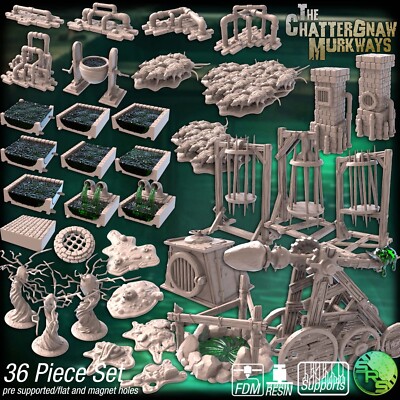 Kanalisation Gelände Set - 3D gedruckte unterirdische Landschaft für 28-32mm RPG Spiele