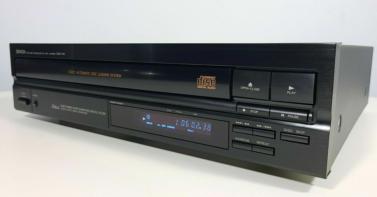 VINTAGE 1995 DENON DCM-340 COMPACT DISC PLAYER 5-DISC VINTAGE 1995 DENON DCM-340 COMPACT DISC PLAYER 5-DISC