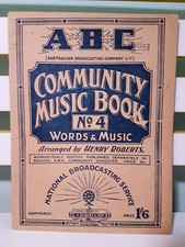 ABC Community Music Book No 4 Words Music Sheet Music Book by Henry Roberts