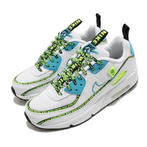 Nike Air Max 90 SE 2 GS White Blue Volt WorldWide Kid Women Shoes  CV7665-100 | eBay