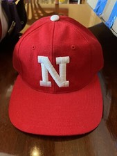 Nebraska Huskers Vintage Red Hat Fitted 6 3/4 Top of the World Tag NWOT 100 Wool