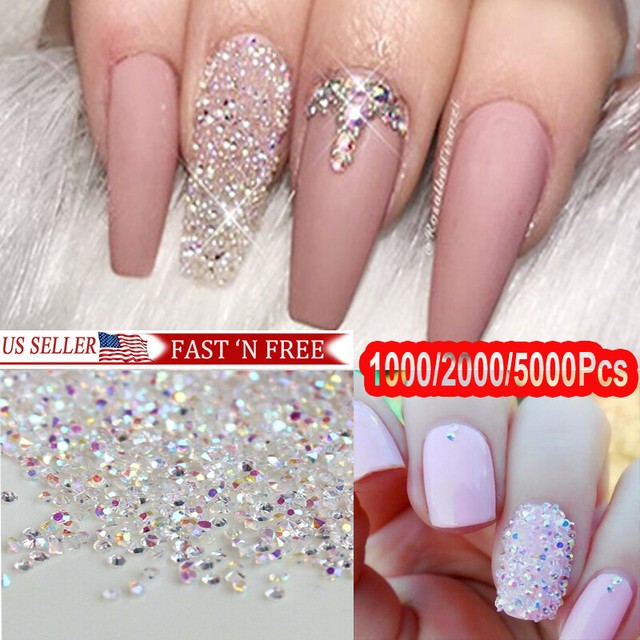 5000x Crystal Pixie 3D Nail Art Decor Micro Zircon 1 2mm Mini 
