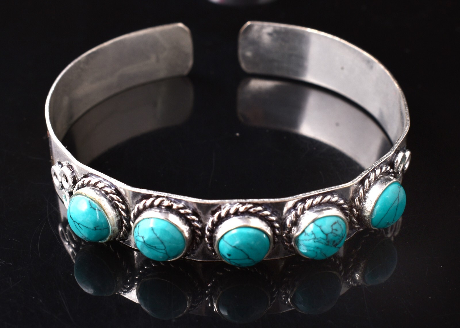 Bracelet jonc cristal argent - BIJOUX FANTAISIE