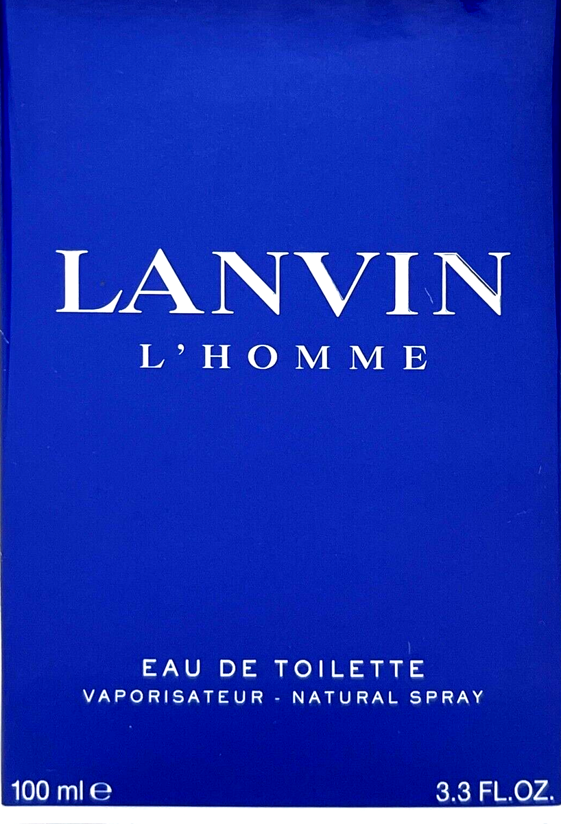 LANVIN L'HOMME EAU DE TOILETTE SPRAY FOR MEN 3.4 Oz / 100 ml BRAND