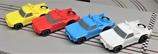 HO Slot Car IROC Racing Set - Super 7 Chassis w/ LL Stadium Super Trucks Bodies