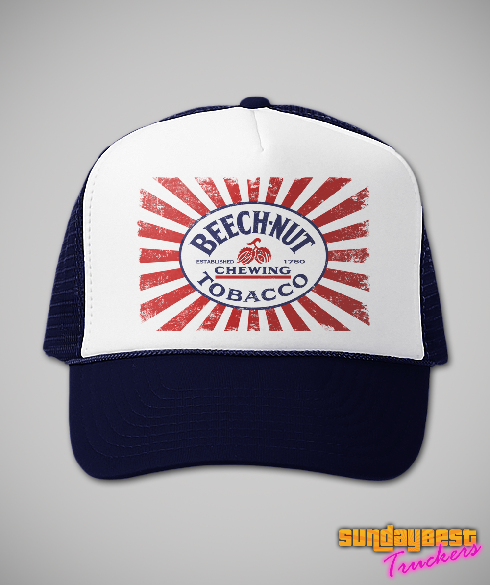 Beech-Nut Tobacco Vintage Trucker Cap Retro Snapback Classic Chewing Tobacco Hat