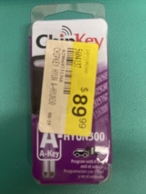 Sidewinder A-Chip Key,No 18HYUN300,  Hy-Ko Prod Co