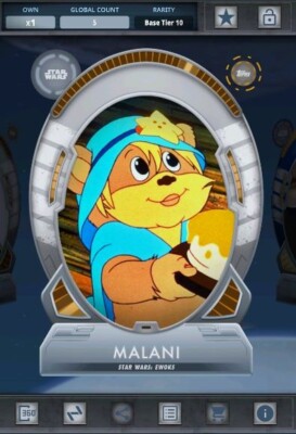 Star Wars Card Trader - 2022 Base Tier 10 54321 - Malani 5cc