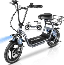 750W Sports Electric Scooter Adult with Seat E-Scooter Electric Moped Commuting~
