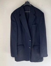 Saks Fifth Avenue Men Loro Piana Cashmere Sport Coat Blazer Black 2 Button READ