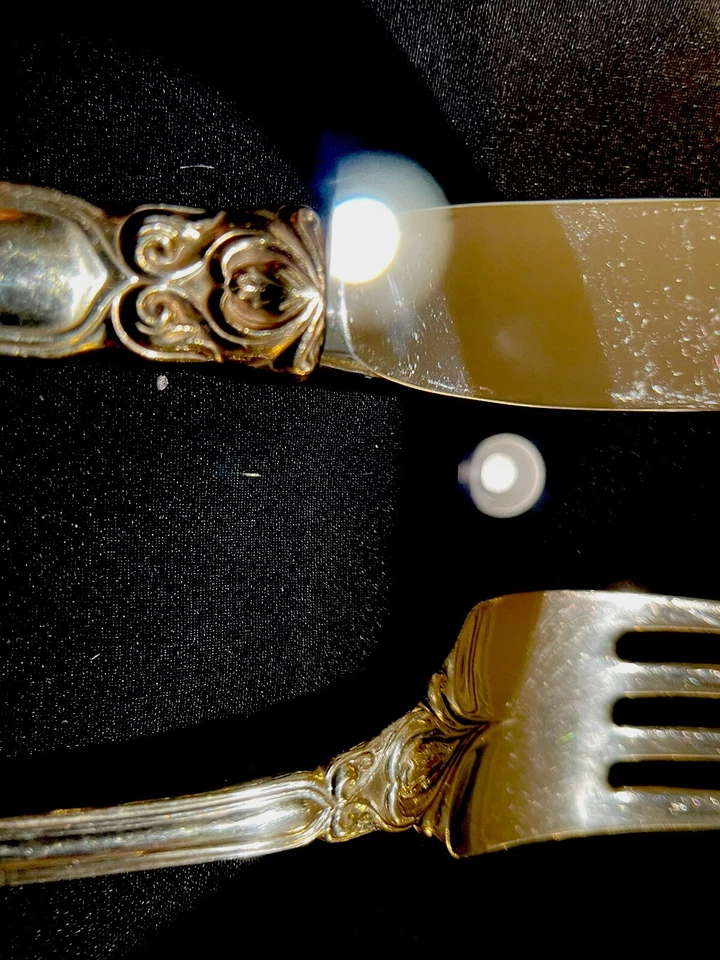 Royal Dynasty by Stieff Silver Company Set Of 4, 4 Pcs Place Setting - Image 4 of 4