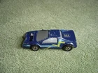 Vtg Hot Wheels Mattel Toy Car 1983 NO Hood Crack Ups Blue Smash Hong Kong Flaw