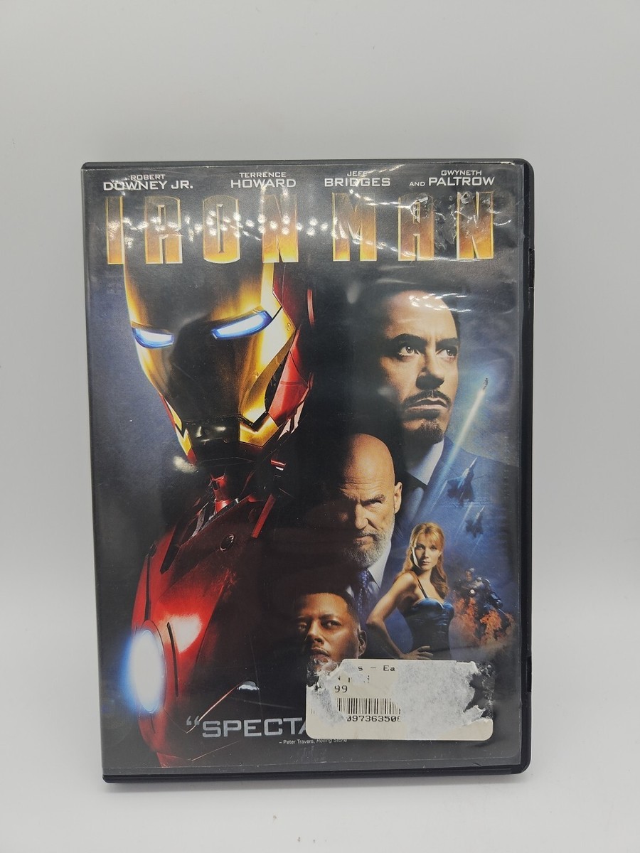 Iron Man 2008 DVD Video Robert Downey Jr - Marvel | eBay