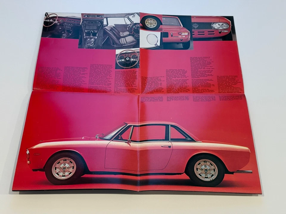 Lancia Fulvia Coupè 1600 HF 1972 cartaz original do folheto - Imagem 4 de 4