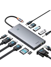Baseus 4K 120HZ Clarity BS-OH119 13-port Expansion Quadruple Display Hub