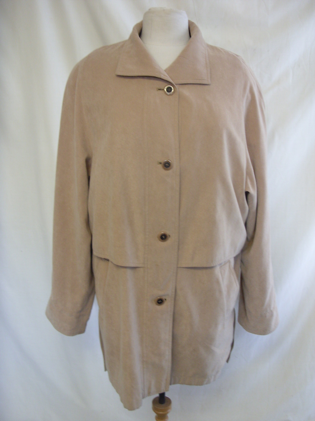 ALTRA Cappotto Donna Classe taglia 14 colore biscotto tocco morbido non spesso foderato 2545