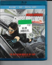 Ghost Protocol Blu-Ray+ DVD+ Digital Copy New Sealed