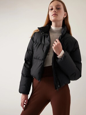 Athleta Summit Down Jacket, Size 1X Black