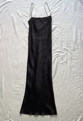 John Galliano Vintage Fall 1994 Black Bias Cut Satin Star Panel Slip Dress 36 | eBay John Galliano Vintage Fall 1994 Black Bias Cut Satin Star Panel Slip Dress 36 | eBay