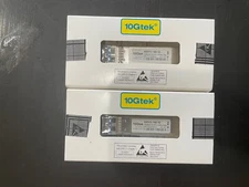 Lot of 2x 10Gtek AXS13-192-10 for Force 10 10GBase-LR SFP+ 1310nm BRAND NEW
