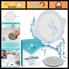 50 Pack Disposable Hair Catcher Stickers - Peel Stick Drain Strainers for Show