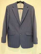 Men's Charles Tyrwhitt Navy Slim Fit Blazer Size 40R, 100 Wool, Lined