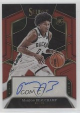 2022 Panini Select Rookie Signatures Red Prizm 28/99 MarJon Beauchamp Auto 0y2q