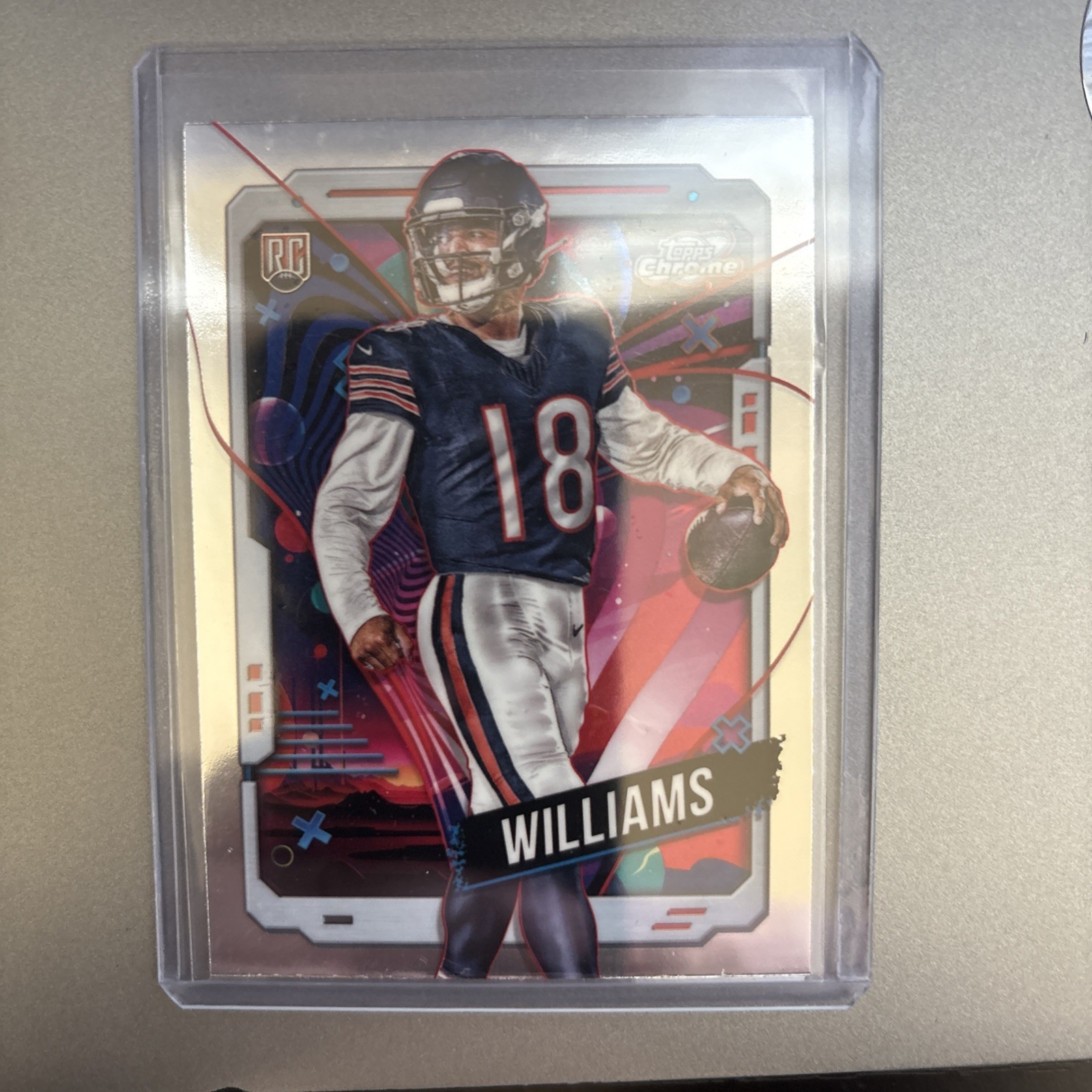 Caleb Williams 2024 Topps Chrome Cosmic Rookie RC #118 Chicago Bears TZ