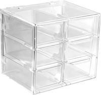 Kosmetik Aufbewahrung Box Mit 6 Schubladen Organizer Schmuck Desktop Klar