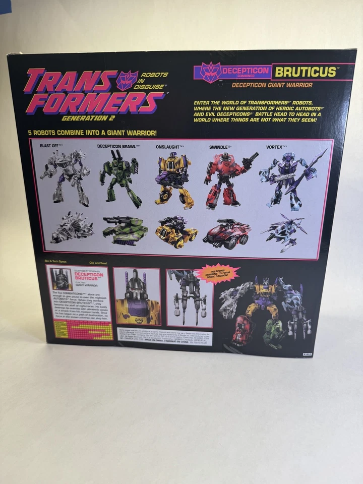 Juego de figuras de acción Transformers G2 Bruticus - Nuevo precintado  Foto 4 de 4