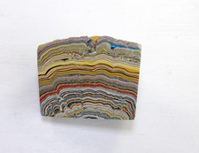 Finished Piece of Fordite - 70's to Mid 80's - 52.41mm x 42.58mm x 25.33 (3143)