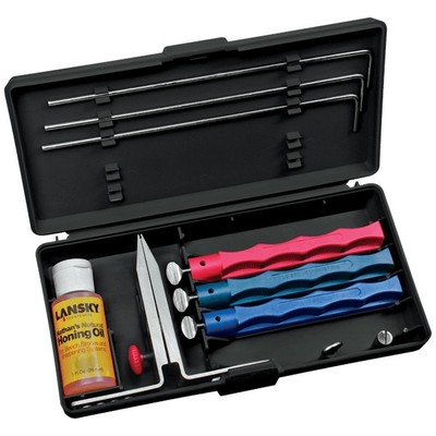 Lansky Sharpeners LKC03 3-Stone Standard Precision Knife Sharpening Kit