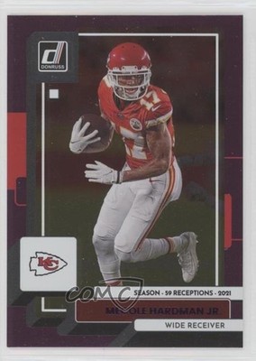 2022 Panini Donruss Season Stat Line 27/59 Mecole Hardman Jr #272 0c6
