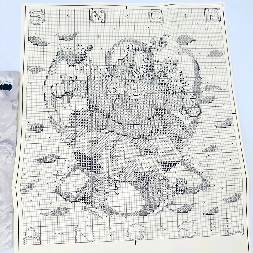 Mirabilia SNOW ANGEL Cross Stitch Pattern Chart "Giggles in the Snow" BOY GIRL - Image 2 of 4