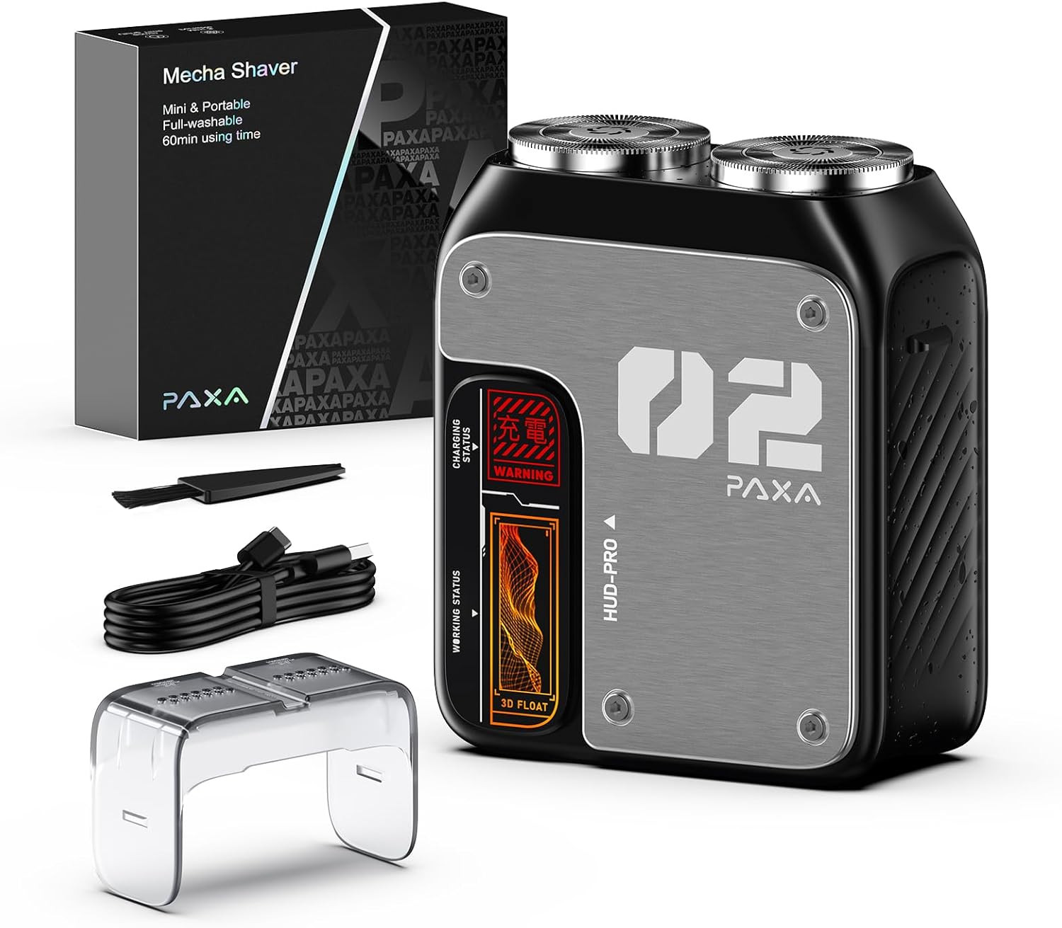 Rasoio Elettrico Portatile PAXA T01 - Motore High-Speed 9000 RPM IPX7