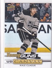 19/20 UD SERIES 2 CANVAS KALE CLAGUE YOUNG GUNS RC SP ROOKIE #212
