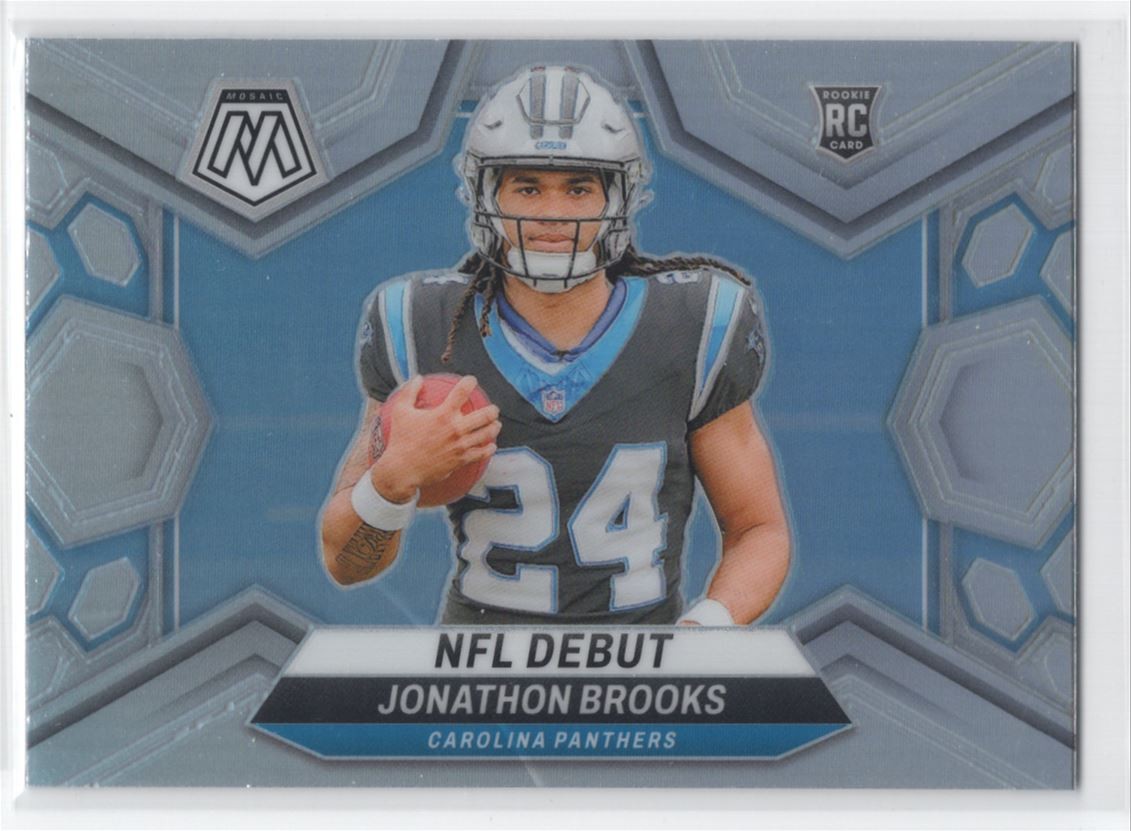 #276 2024 Mosaic NFL Debut SILVER / Jonathon Brooks RC Panthers