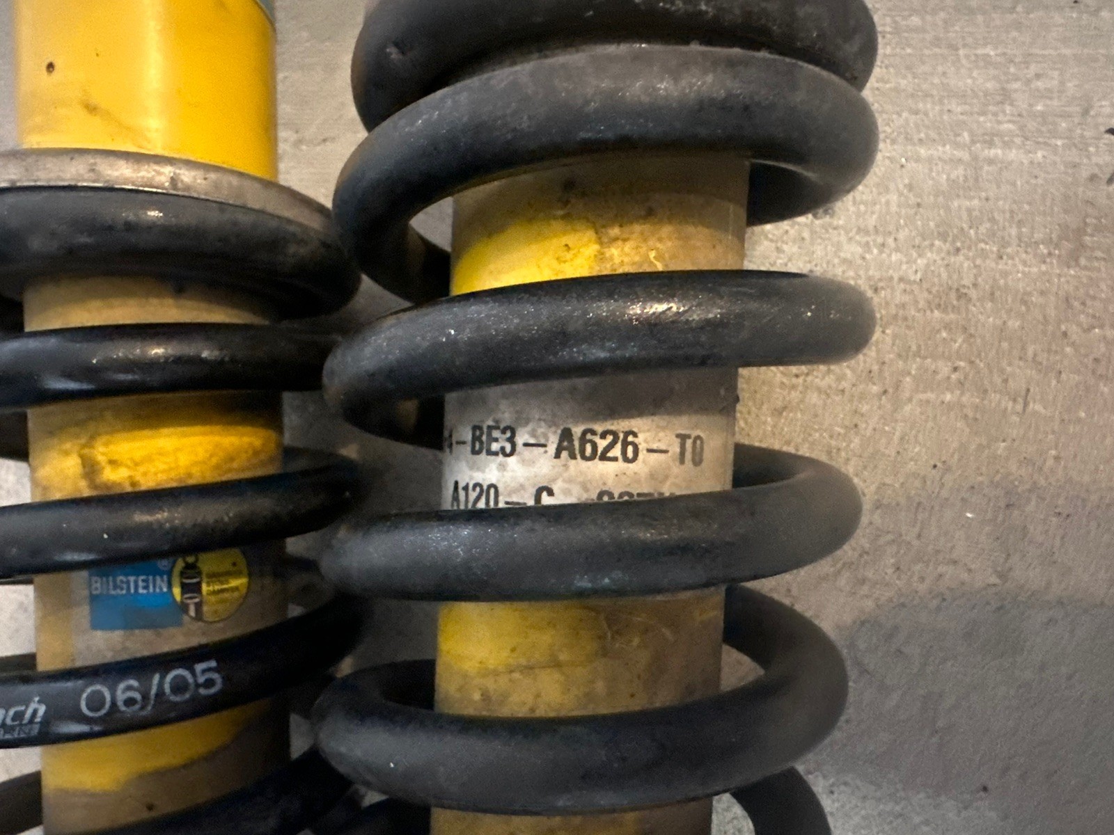 2005 Lotus Elise Left And Right Front Shock Strut Assembly - Bilstein / Eibach