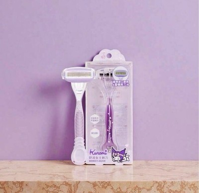 Miniso x Sanrio Hello Kitty Disposable Travel Razor y2k Kawaii- Purple KUROMI