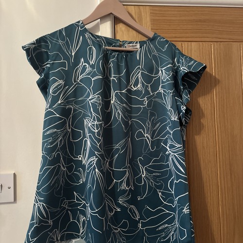 Damart Green Blouse Size 18 - Picture 1 of 5
