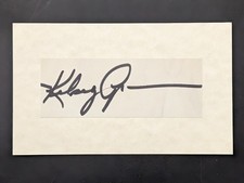 Kelsey Grammer FRAZIER CHEERS Signed Autograph Auto 3x5 Index Card Cut JSA